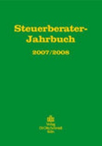 Abbildung von: Steuerberater-Jahrbuch / 2007/2008 - Otto Schmidt Verlag