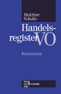 Abbildung von: Handelsregisterverordnung - Otto Schmidt Verlag