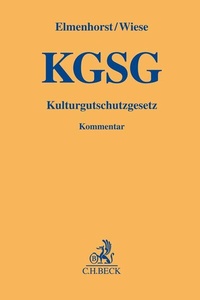 Abbildung von: Kulturgutschutzgesetz: KGSG - C.H.BECK