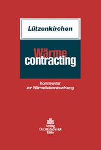 Enlarge image Cover: Wärmecontracting - Otto Schmidt Verlag