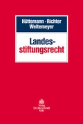 Cover: Landesstiftungsrecht - Otto Schmidt Verlag