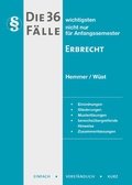 Cover: Die 36 wichtigsten F&auml;lle zum Erbrecht - Hemmer-W&uuml;st