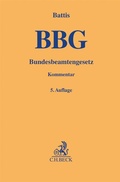 Cover: Bundesbeamtengesetz: BBG - C.H.BECK