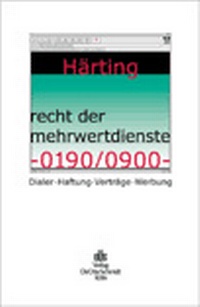 Enlarge image Cover: Recht der Mehrwertdienste 0190/0900 - Otto Schmidt Verlag