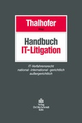 Cover: Handbuch IT-Litigation - Otto Schmidt Verlag