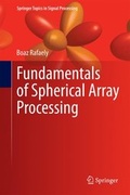 Cover: Fundamentals of Spherical Array Processing - Springer
