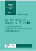 Cover: Umsatzsteuer-Kongress-Bericht - Otto Schmidt Verlag