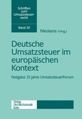 Cover: Deutsche Umsatzsteuer im europ&auml;ischen Kontext - Otto Schmidt Verlag