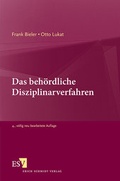 Cover: Das beh&ouml;rdliche Disziplinarverfahren - Erich Schmidt Verlag