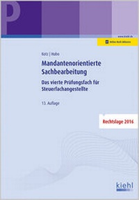 Abbildung von: Mandantenorientierte Sachbearbeitung - Kiehl
