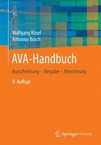 Abbildung von: AVA-Handbuch - Springer Vieweg