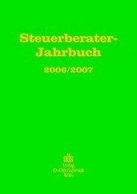 Abbildung von: Steuerberater-Jahrbuch 2006/2007 - Otto Schmidt Verlag