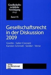 Abbildung von: Gesellschaftsrecht in der Diskussion 2009 - Otto Schmidt Verlag