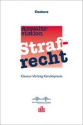 Cover: Anwaltsstation Strafrecht - Otto Schmidt Verlag