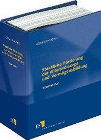 Bild vergrößern Bild: Staatliche Förderung der Altersvorsorge und Vermögensbildung - Grundwerk mit Fortsetzungsbezug - Erich Schmidt Verlag
