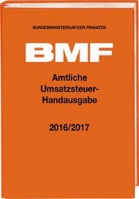 Abbildung von: Amtliche Umsatzsteuer-Handausgabe 2016/2017 - Stollfuß
