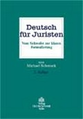 Cover: Deutsch f&uuml;r Juristen - Otto Schmidt Verlag