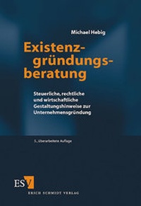 Abbildung von: Existenzgründungsberatung - Erich Schmidt Verlag