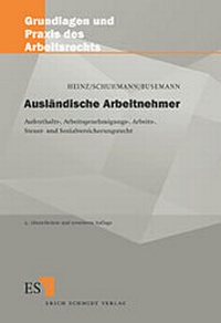 Abbildung von: Ausländische Arbeitnehmer - Erich Schmidt Verlag