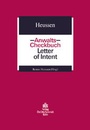 Cover: Anwalts-Checkbuch Letter of Intent - Otto Schmidt Verlag