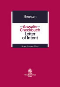 Enlarge image Cover: Anwalts-Checkbuch Letter of Intent - Otto Schmidt Verlag