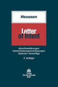 Cover: Letter of Intent - Otto Schmidt Verlag