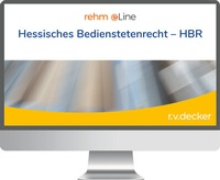 Abbildung von: Hessisches Bedienstetenrecht - HBR - R. v. Decker