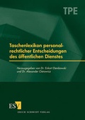 Cover: Taschenlexikon personalrechtlicher Entscheidungen des &ouml;ffentlichen Dienstes - Erich Schmidt Verlag