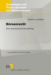 Abbildung von: Börsenrecht - Erich Schmidt Verlag