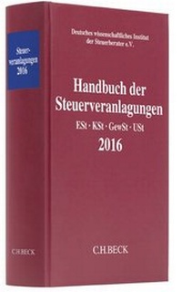 Abbildung von: Handbuch der Steuerveranlagungen 2016 - C.H.BECK