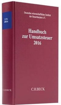 Abbildung von: Handbuch zur Umsatzsteuer 2016: USt 2016 - C.H.BECK