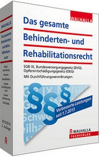 Abbildung von: Das gesamte Behinderten- und Rehabilitationsrecht - Walhalla