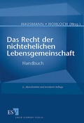 Cover: Das Recht der nichtehelichen Lebensgemeinschaft - Erich Schmidt Verlag