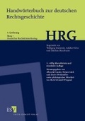 Cover: Handw&ouml;rterbuch zur deutschen Rechtsgeschichte (HRG) - Erich Schmidt Verlag