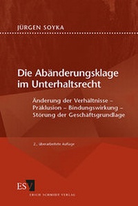 Abbildung von: Die Abänderungsklage im Unterhaltsrecht - Erich Schmidt Verlag