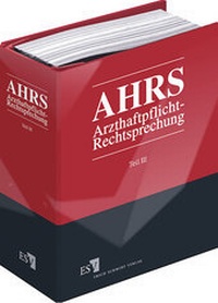 Abbildung von: Arzthaftpflicht-Rechtsprechung III - Erich Schmidt Verlag