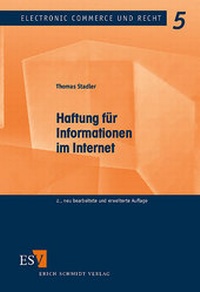 Abbildung von: Haftung für Informationen im Internet - Erich Schmidt Verlag