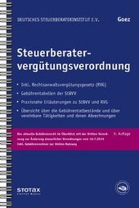 Abbildung von: Steuerberatervergütungsverordnung - Stollfuß