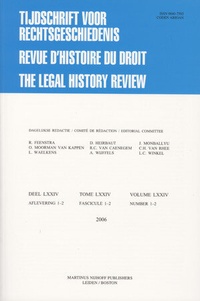 Bild vergrößern Bild: Tijdschrift voor Rechtsgeschiedenis / Revue d'histoire du droit / The Legal History Review - Brill | Nijhoff
