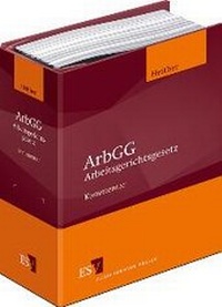 Bild: Arbeitsgerichtsgesetz: ArbGG - Erich Schmidt Verlag