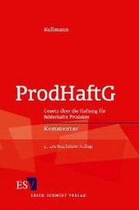 Enlarge image Cover: ProdHaftG - Erich Schmidt Verlag