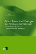 Cover: Erbschaftsteuerliche Wirkungen bei Verm&ouml;gens&uuml;bertragungen - Erich Schmidt Verlag