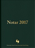 Cover: Notar 2017 - Deutscher Notarverlag