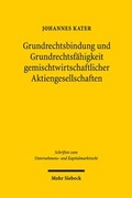 Abbildung von: Grundrechtsbindung und Grundrechtsfähigkeit gemischtwirtschaftlicher Aktiengesellschaften - Mohr Siebeck