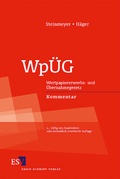 Cover: Wp&Uuml;G - Erich Schmidt Verlag