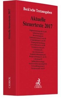 Abbildung von: Aktuelle Steuertexte 2017 - C.H.BECK