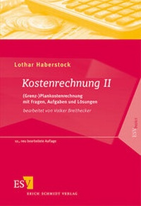 Abbildung von: Kostenrechnung II - Erich Schmidt Verlag