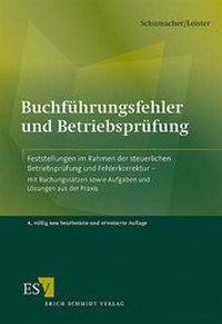 Abbildung von: Buchführungsfehler und Betriebsprüfung - Erich Schmidt Verlag