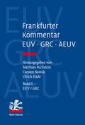 Cover: Frankfurter Kommentar zu EUV, GRC und AEUV - Band 1: EUV/GRC - Mohr Siebeck