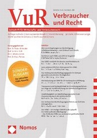Abbildung von: Verbraucher und Recht (VuR) - Nomos